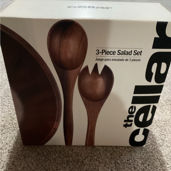 New the Cellar , Acacia Wood 3 Piece Salad Set, Created for Macy's - Picture 6 of 10